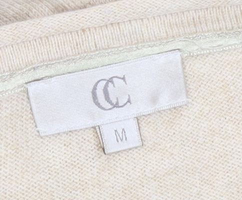 Womens UK Size M CC Beige Pullover Jumper