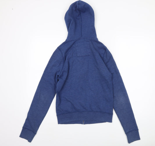 Hollister Women’s Blue Hoodie M Full Zip Casual