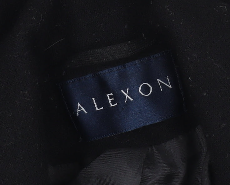 Alexon Women's Black Wool Pea Coat Size 12