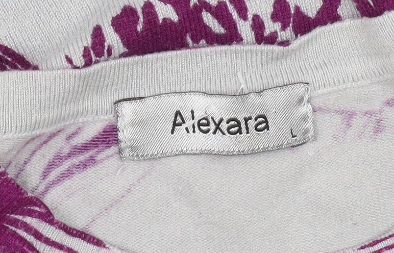 Womens UK Size L Alexara Purple Pullover Jumper