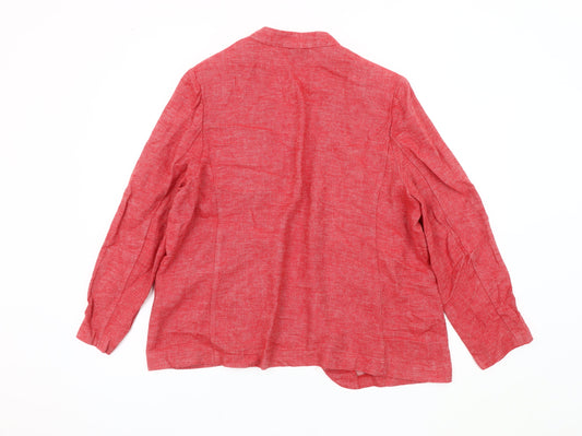 Marks and Spencer Women's Red Blazer Size 18
