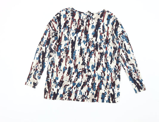 Jaeger Women's Multicoloured Blouse, Size S, Long Sleeve