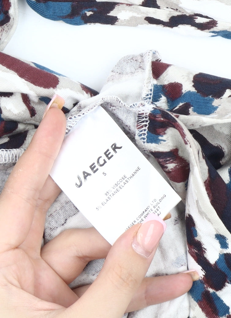 Jaeger Women's Multicoloured Blouse, Size S, Long Sleeve