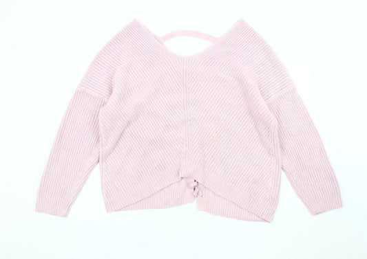 Womens UK Size L New Look Pink Pullover Jumper