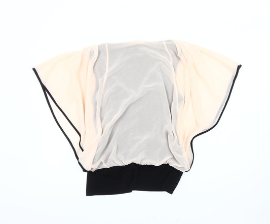 Coast Women's Black Tunic Blouse, Size 12, V-Neck