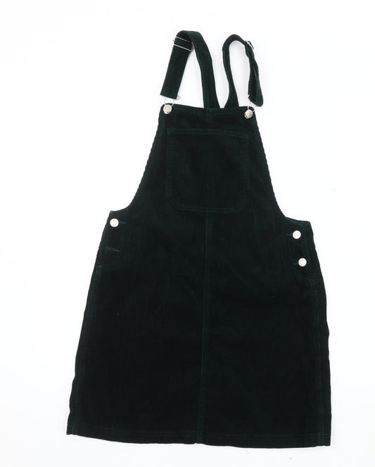Casual Womens Collection Black Corduroy Pinafore Dress