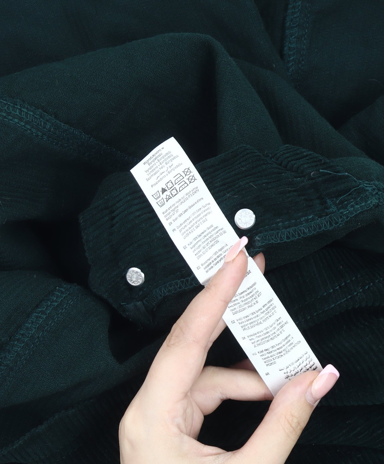 Casual Collection Black Corduroy Pinafore Dress