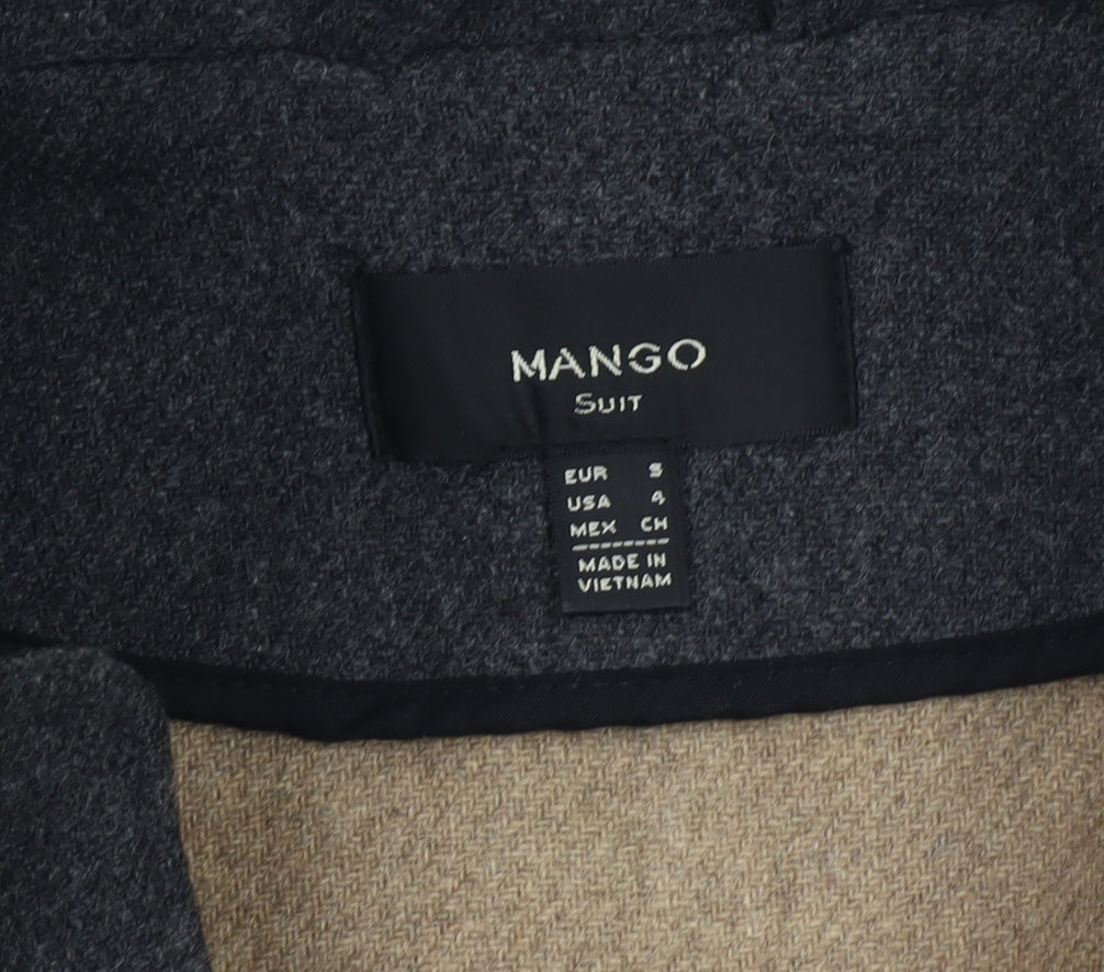 Mens UK Size S Mango Grey Military Jacket