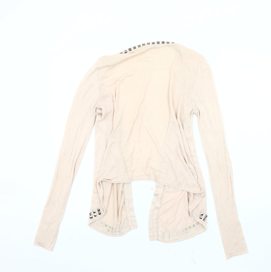 Womens UK Size S Saint Tropez Beige Cardigan Jumper