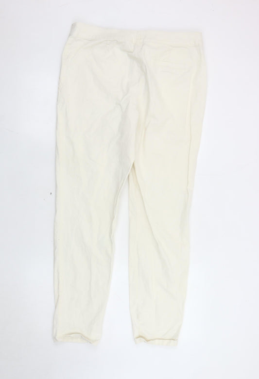 Tu Women's Ivory Straight Jeans Size 14