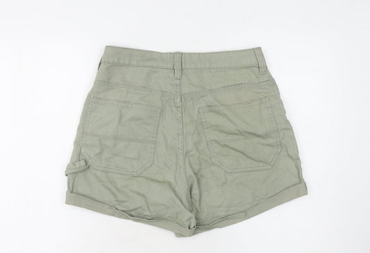 H&M Women’s Cotton Shorts Olive Green Size 12