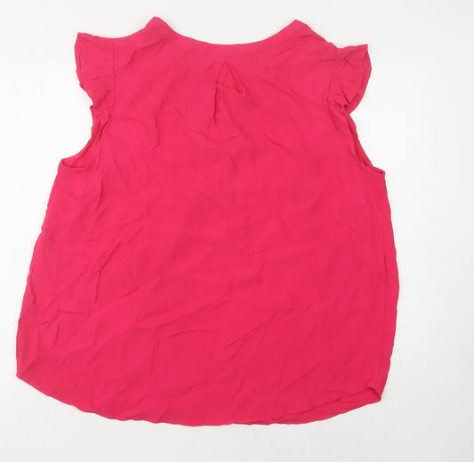 Womens UK Size 20 Monsoon Red Basic Blouse