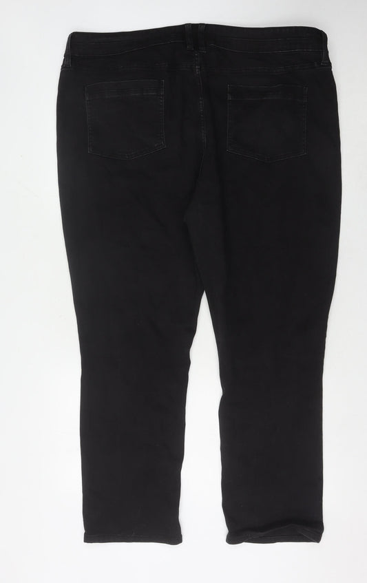 F&F Women's Black Regular Fit Jeans Size 12