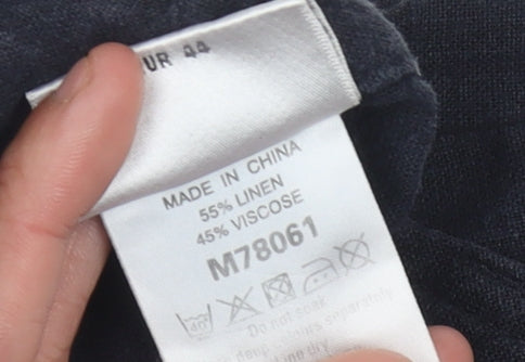 Next Women’s Black Linen Blend Cargo Shorts UK 15