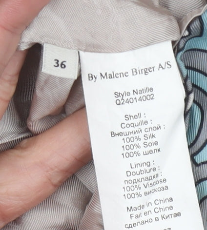 Close-up detail of By Malene Birger Women's Multicoloured Tulip Skirt, size 8