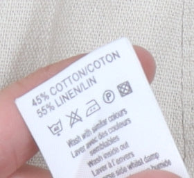 New Look Womens Beige Long Skirt UK 12 Cotton Linen