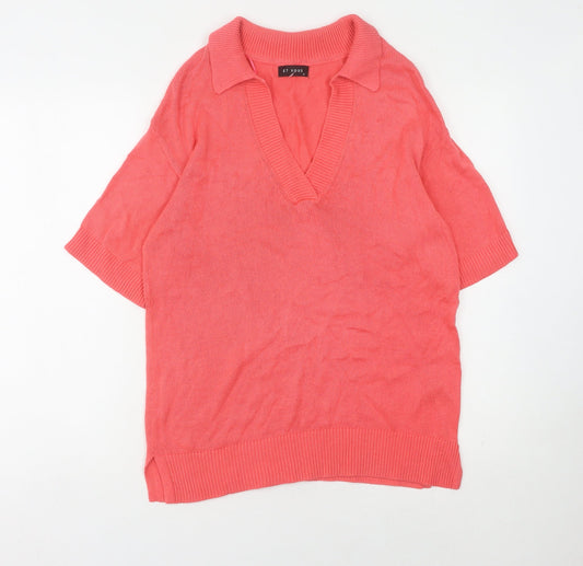 Womens UK Size M Matalan Pink Pullover Jumper