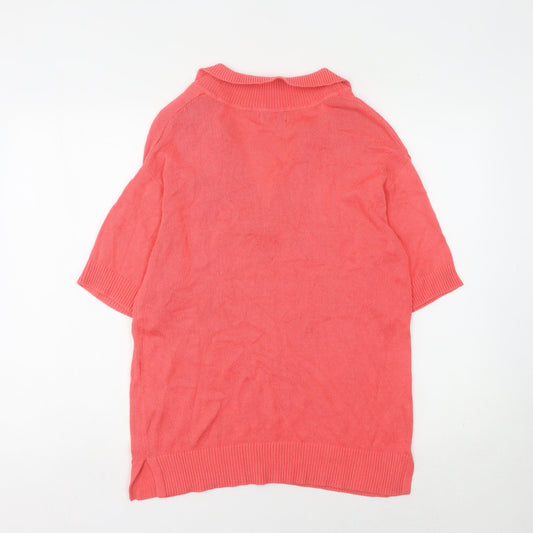 Womens UK Size M Matalan Pink Pullover Jumper