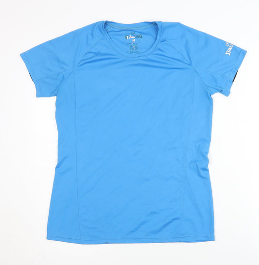 Spalding Women's Blue Athletic T-Shirt M