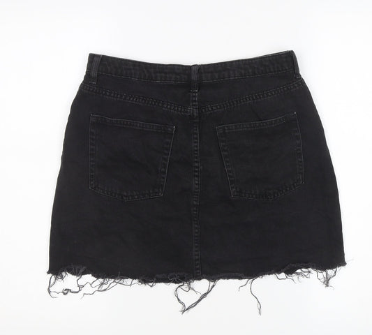 H&M Women's Black Denim Pencil Skirt Size 12