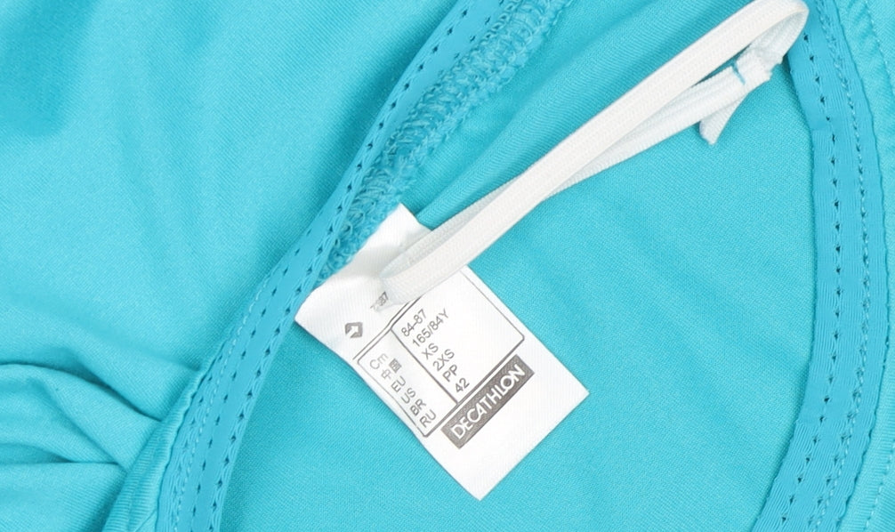 Decathlon Women's Blue Active T-Shirt, Size 8