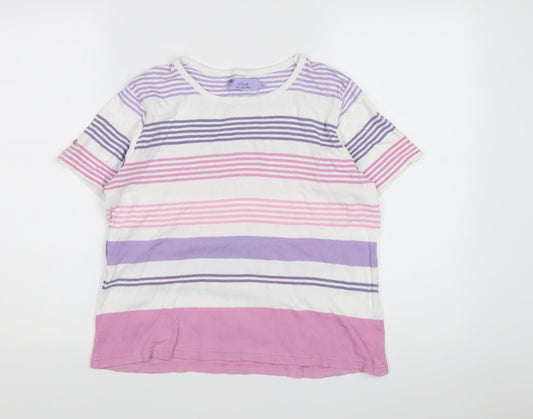 Womens UK Size S Honor Millburn Multicoloured Basic T-Shirt