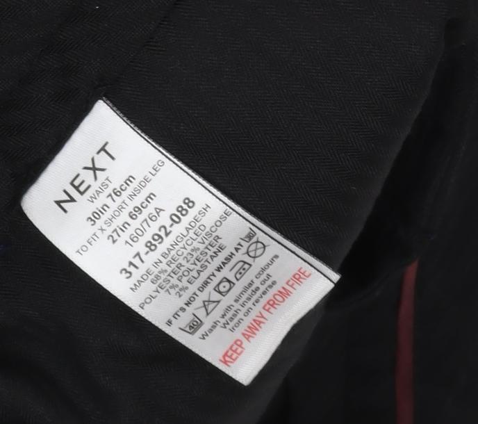 Next Men's Blue Suit Trousers, 30 Waist, Business Attire