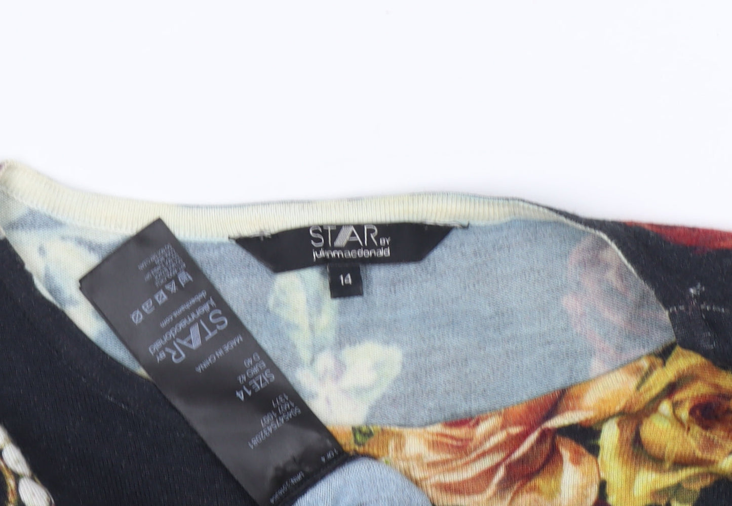 Womens UK Size 14 Star by Julien Macdonald Multicoloured Pullover Jumper