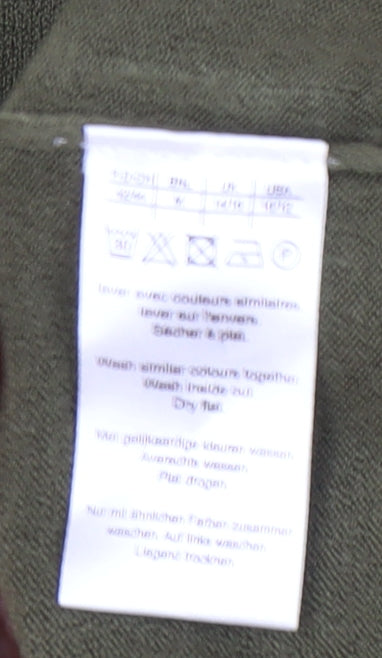 Damart Women's Green High Neck Jumper UK 14