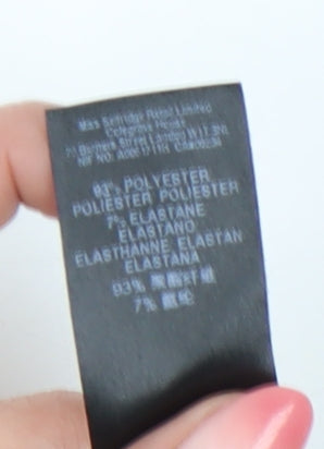 Miss Selfridge Women’s Black Velvet Bodysuit UK 6