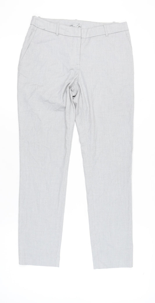 Womens UK Size 8 H&M Regular Fit Workwear Casual Grey Trousers