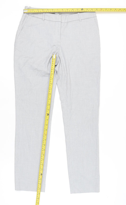 Womens UK Size 8 H&M Regular Fit Workwear Casual Grey Trousers