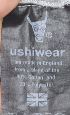 Ushi Men's Grey M Sweat Shorts - Comfy & Stylish