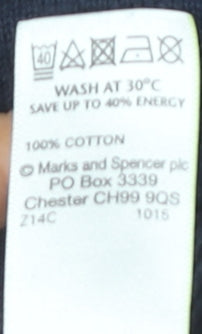 Marks and Spencer Men's Blue Polo L