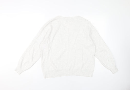 Womens UK Size M Marks and Spencer Grey Pullover Jumper