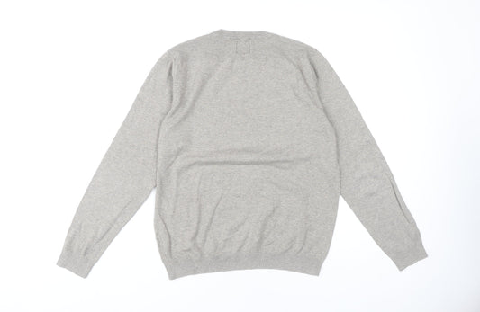 Burton Menswear Grey Pullover Jumper - Men's Medium