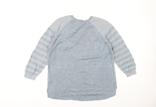 Womens UK Size 14 Dorothy Perkins Blue Pullover Jumper