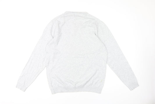 Next Men's Grey V-Neck Pullover Jumper Medium