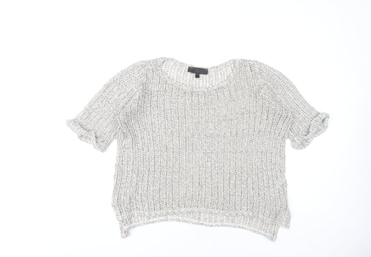 Womens UK Size 10 Topshop Grey Pullover Jumper