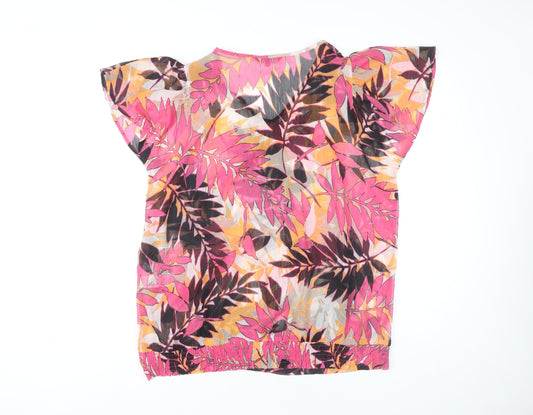 Womens UK Size 18 Debenhams Multicoloured Tunic Blouse