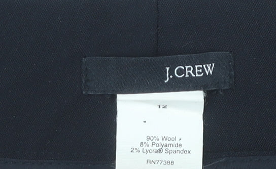 J.Crew Women's Black Cropped Trousers Size 12