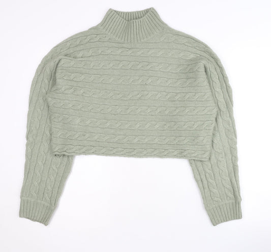 Womens UK Size M New Look Green Pullover Jumper