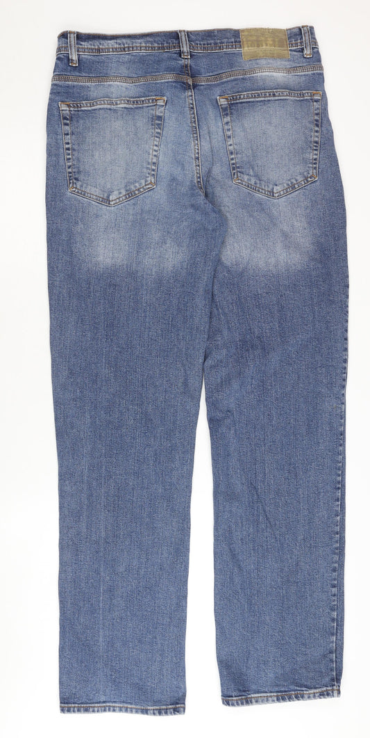 F&F Men's Blue Straight Leg Jeans 36R