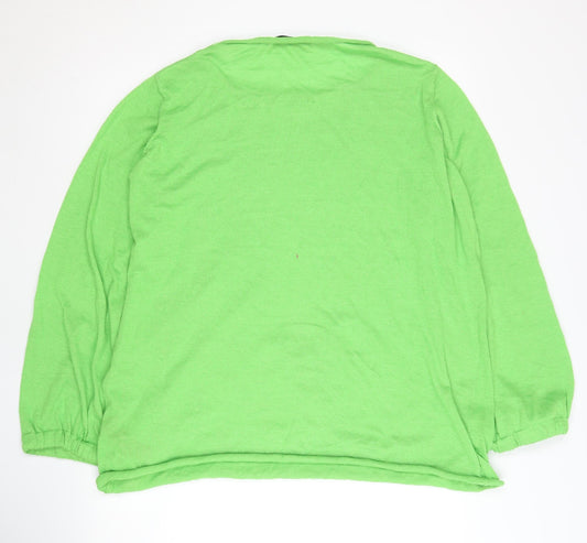Womens UK Size Size:8 Zara Green Pullover Jumper