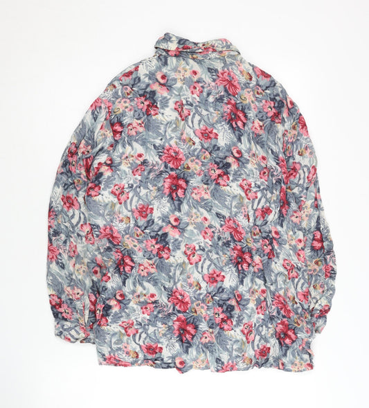 Womens UK Size S New Look Multicoloured Basic Button-Up