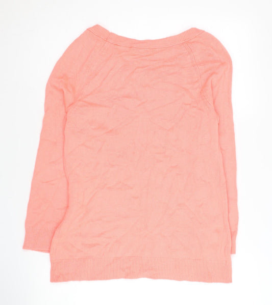Gap Women's Pink Pullover Jumper - M, Long Sleeve, Knit