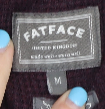 FatFace Men's Red Pullover Jumper Medium Cotton
