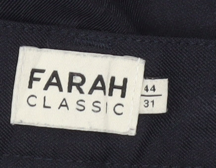 Farah Men's Classic Black Dress Pants 44R