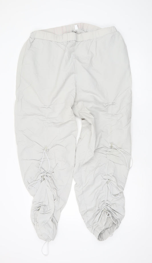 Womens UK Size 18 COLLUSION Relaxed Fit Cargo Grey Trousers