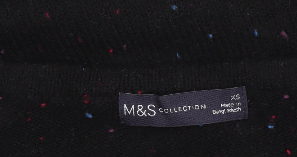 Womens UK Size XS Marks and Spencer Black Jumper Jumper